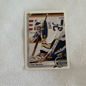 361 Tom Draper Rookie Report Hockey Card